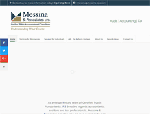 Tablet Screenshot of messina-cpa.com